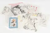Twelve Surrealist Compositions by Eva Bouzard-Hui, 1997, Mixed Media on Handmade Paper, sold Nov 2025