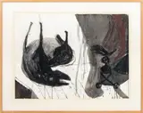 Abstract Composition by Robert Dandarov, Mixed Media on Paper, sold Nov 2025