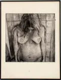 Nude Female Torso by Julie Weitz, 2000, Charcoal on Paper, sold Nov 2025