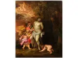 Der Heilige Sebastian by Niederländischer Monogrammist, oil, sold Sep 2015