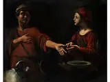 Buona Ventura (die Wahrsagerin) by Pietro Paolini, oil on panel, offered Jul 2018