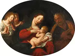 Die Heilige Familie by Francesco Albani, oil on canvas, offered Dec 2025