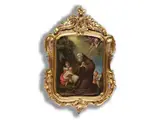 Der Heilige Franziskus von Paola in Landschaft by Franz Christoph Janneck, oil on copper, offered Dec 2025