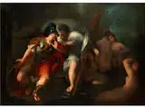 Mythologische Szene by Gregorio Lazzarini, oil on canvas, offered Jul 2015