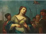 Die Heilige Barbara by Sebastiano del Piombo, oil on canvas, sold Sep 2024