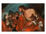 Die Predigt Johannes des Täufers by Giovanni Battista Pittoni d. J., 1687 - 1767, oil on canvas, offered Dec 2019
