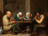 Das Konzert by David Teniers d.J., oil, sold Dec 2019