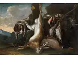 Jagdstillleben by Leopold Axtmann, oil on panel, offered Mar 2025