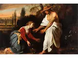 Noli me Tangere by Jacob Symonsz. Pynas, oil on panel, offered Jun 2024