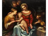 Sposalizio“ – die Mystische Vermählung der Heiligen Katharina by Domenico Piola d. Ä., oil on canvas, offered Jun 2024