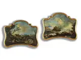 Supraporten mit Landschaften by Antonio Francesco Peruzzini, oil on canvas, offered Dec 2024