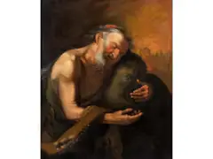 Die Trunkenheit des Loth by Johann Carl Loth, oil on canvas, offered Mar 2026