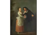 Gekauftes Liebesglück by Jean-Antoine Watteau, oil on canvas, offered Jun 2025