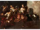 Mythologische Darstellung by Matteo Ghidoni, oil on canvas, offered Sep 2023