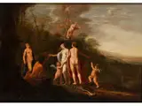 Paris Übergibt Venus den Apfel der Hesperiden by Abraham van Cuylenborch, oil, sold Jul 2015