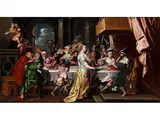 Das Gastmahl des Herodes by Carlo Caliari, oil on canvas, offered Sep 2023