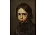 Brustbildnis Eines Jungen by Martin Drolling, oil on panel, offered Sep 2023