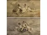 Engel im Spiel der Wellen by François Boucher, oil on canvas, offered Sep 2023