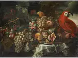 Und Papagei by Maximilian Pfeiler, oil on canvas, offered Mar 2023