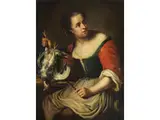 Die Junge by Giovanni Francesco Cassana, oil on canvas, sold Mar 2023
