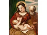 Die Heilige Familie by Polidoro da Lanciano, oil on panel, offered Sep 2020