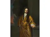 Portrait Eines Vornehmen Herrens by Constantijn Netscher, oil on canvas, offered Mar 2023