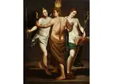 Allegorie der Seele des Menschen by Alessandro Turchi, oil on copper, offered Apr 2018