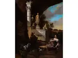 Ruinen-capriccio by Mathias Calzetti Withoos, oil on canvas, offered Apr 2016