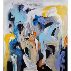 Untitled by Daniel Phill, acrylic on canvas, sold Aug 2024