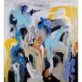 Untitled by Daniel Phill, acrylic on canvas, sold Aug 2024