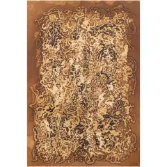Abstract Composition (1961) by Mark Tobey, etching and aquatint in colors, sold Aug 2024