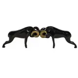 Ram Pair by Loet Vanderveen, bronze sculpture, sold Aug 2024