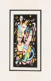 Abstract Figural Group Composition by Günther Temech, 1999, Ink on Paper, sold Nov 2025