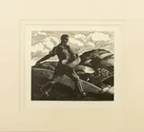 April: Sowing by Clare Leighton, Woodcut, sold Nov 2025