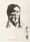 Pedro Cajete Pueblo by Leonard Baskin, 1972, Lithograph on Wove Paper, sold Nov 2025