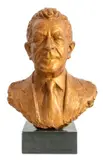 Untitled by Gualberto Rocchi, 1994, Bronze Portrait Bust of a Man, sold Nov 2025