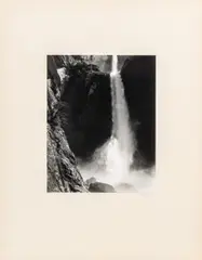 Yosemite Lower Falls by Ansel Adams, 1959, Gelatin Silver Print, sold Nov 2025