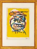 Head and Fish by Karel Appel, Lithograph in Colors on Wove Paper, sold Nov 2025