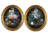 Stillleben mit Blumen und Früchten by Johann Christoph Bayer, watercolor, sold Dec 2015