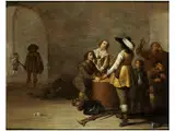 Die Schulden Werden Beglichen by Jacob Duck, oil, sold Sep 2016