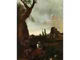 Abendliche Kürbisernte by Michelangelo Cerquozzi, oil on canvas, offered Sep 2016