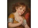 Portrait Eines Mädchens by Jean-Baptiste Greuze, oil on canvas, offered Dec 2015
