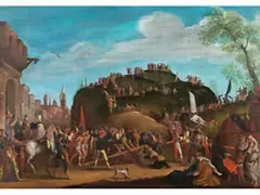 Kreuztragung Christi – weg Nach Golgatha by Jacques Callot, oil on panel, sold Jun 2026