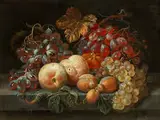 Obststillleben mit Insekten by Jan de Heem, oil on copper, sold Sep 2018