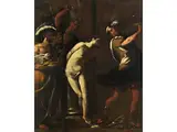 Geisselung Christi by Claudio Ferit, oil on canvas, offered Sep 2023