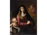 Trauernde Maria by Gregorio Pagani, oil on canvas, offered Sep 2023