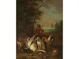 Auf der Jagd by Adriaen de Gryeff, oil on panel, offered Sep 2018