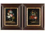 Feine Blumenstillleben by Johann Adalbert Angermayer, oil on panel, sold Sep 2023