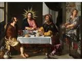 Das Mahl in Emmaus by Dirck de Vries, oil on canvas, offered Mar 2026