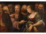 Christus und die Ehebrecherin by Rocco Marconi, oil on canvas, offered Mar 2026